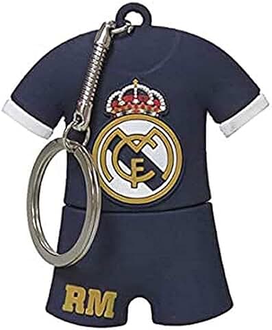 Real Madrid CF - USB Pendrive, 16 GB, Material Rubber, con Forma de Camiseta, Multicolor, Producto Oficial (CyP Brands)  