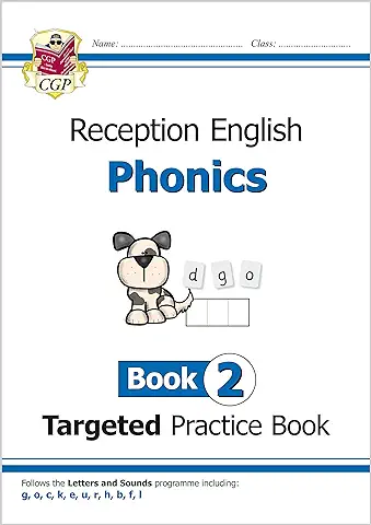 Reception English Phonics Targeted Practice Book - Book 2 (CGP Reception Phonics)  