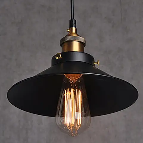 Retro Vintage Colgante de Luz - E27 Industrial Metal Pantallas de Iluminación Clásico Edison Decorativa Iluminación, Moderna Lámpara de Techo para Loft Restaurante Coffee Bar  