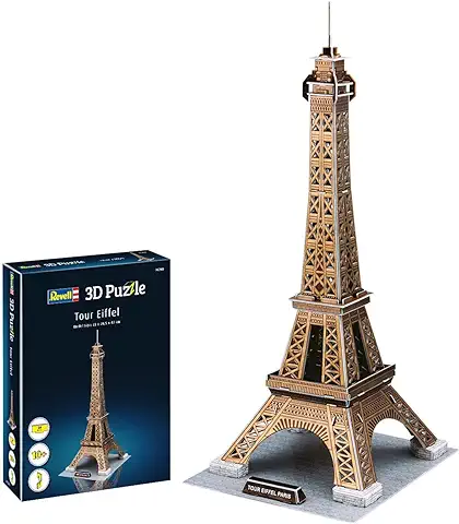 Revell- Torre Eiffel, Altura 47cm 3D Puzzle, Multicolor (00200)  