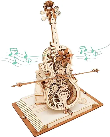ROKR Cello Puzzle 3D,Maquetas para Construir Montar Adultos,Decoraciones de Escritorio Chopin Música (AMK63)  