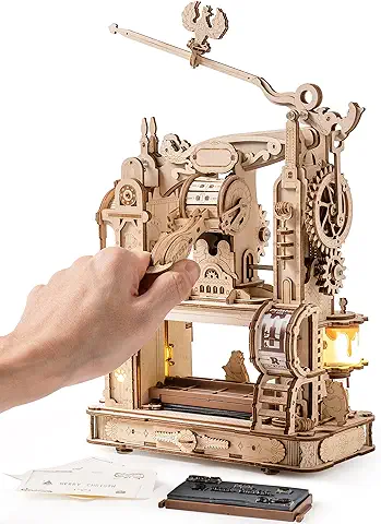 ROKR Printing Press Puzzle 3D- Rompecabezas Maquetas para Adultos para Construir-Idea De Regalo para Diseñadores(LK602)  