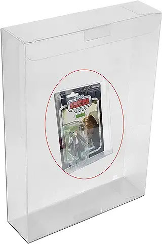 RUITROLIKER Juego de 10 Carcasas Protectoras de Plástico Transparente para Figuras de Star Wars Black Series de 3,75 Pulgadas  