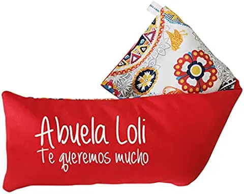 Saco Térmico de Semillas Personalizado "tela Estampada". Conocido como Cojín Térmico. Un Producto 100% Natural. Rellenos de Semillas de Trigo y Hierbas Aromáticas. Regalo Original y Hecho a mano  