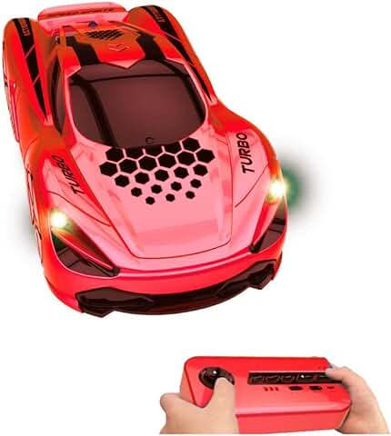 Tachan - Coche rojo Trepador con Mando de Radio Control, Incluye Cargador Portátil, dos Modos de Juego, Suelo y Pared, con Cargador Portátil (CPA TOY GROUP TRADING S.L. 780T00660)  