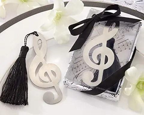 Vasara Marcapáginas Nota Musical - Detalles Originales Invitados de Bodas, Regalos Comuniones y Recuerdos para Cumpleaños Infantiles  