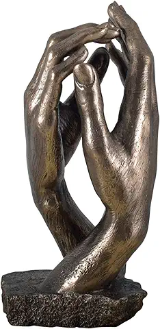 Veronese Figura El Catéter Auguste Rodin 1908 Réplica Estatua Escultura de Bronce Manos  