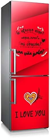 Vinilo para Nevera | Stickers Fridge | Pegatina Frigo | Love You (185x60)  