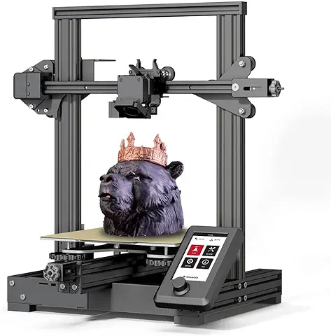 Voxelab Aquila S3 Impresora 3D, Autonivelación de 25 Puntos, Plataforma Magnética de Acero Pei, Extrusora Directa da Alta Temperatura 300℃, Velocidad de Impresión Máxima 200mm/s, 220×220×240mm  