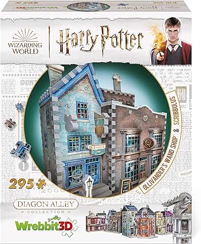 Wrebbit3D , Diagon Alley Collection: Ollivanders & Scribbulus (295pc) , 3D Puzzle , Ages 14+  