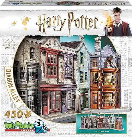 Wrebbit3D, Harry Potter: Diagon Alley (450pc), 3D Puzzle, Ages 14+  