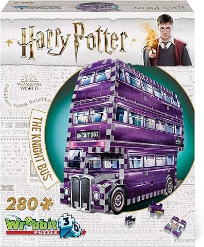 WREBBIT3D , Harry Potter: Knight Bus (280pc), 3D Puzzle, Ages 14+  