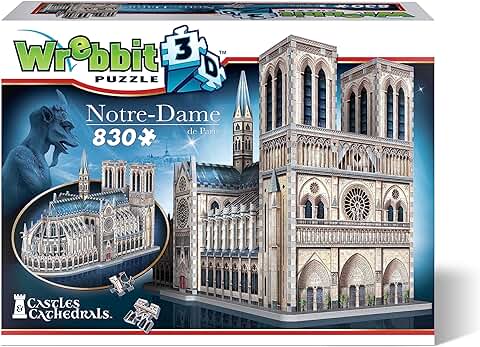 Wrebbit3D, Notre-Dame de Paris (830pc), Puzzle, Ages 12+  